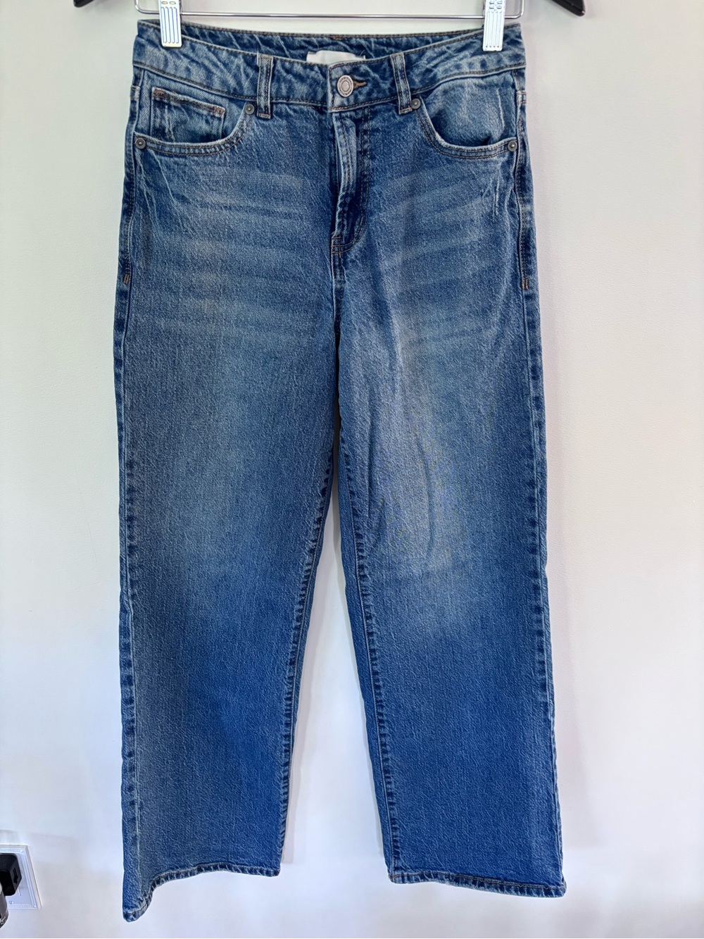 Habitual Straight Jeans - Medium Blue Wash Sz 27